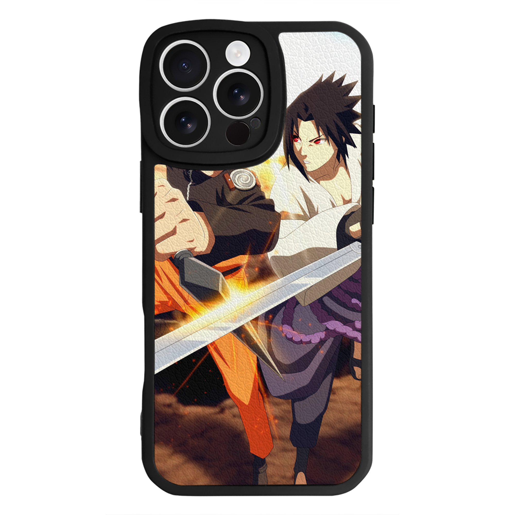 （画像用） NARUTO -ナルト- NARUTO -ナルト- 疾風伝 【iPhone 16シリーズ対応】シリコンスマホケース（レザー調） 材質：シリコン